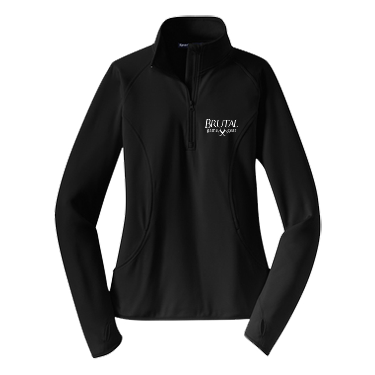 LST850 Brutal Logo Ladies Half Zip Pull Over Jacket