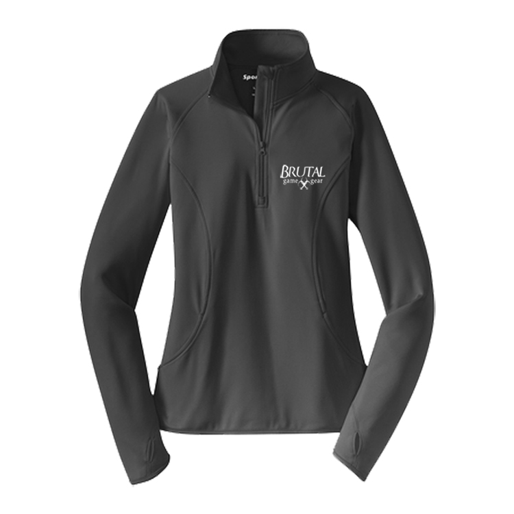LST850 Brutal Logo Ladies Half Zip Pull Over Jacket