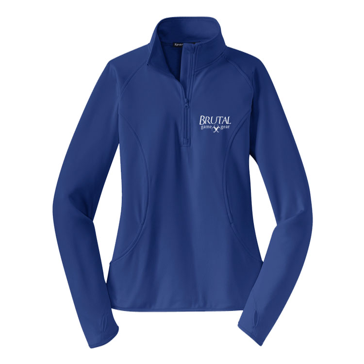 LST850 Brutal Logo Ladies Half Zip Pull Over Jacket