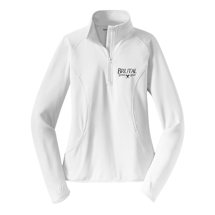 LST850 Brutal Logo Ladies Half Zip Pull Over Jacket