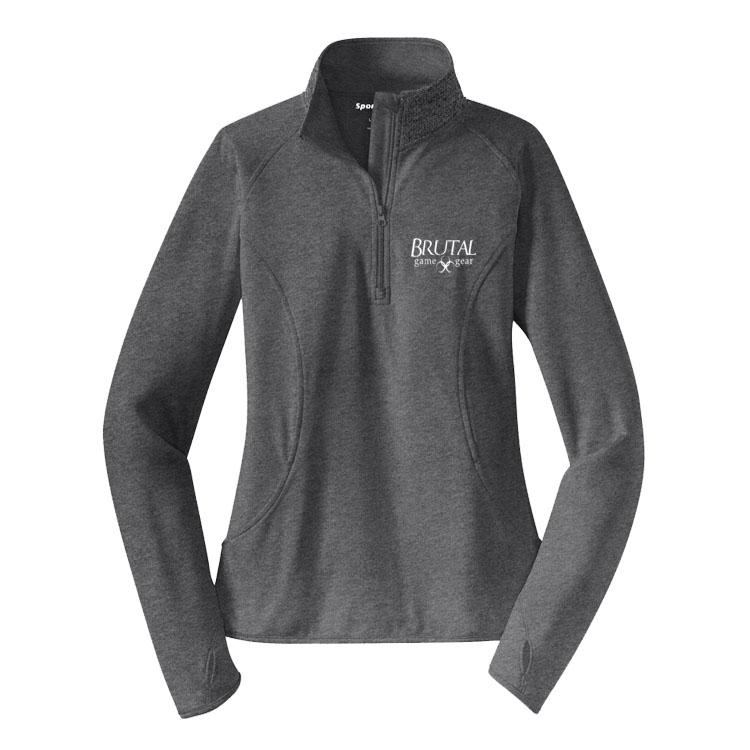 LST850 Brutal Logo Ladies Half Zip Pull Over Jacket