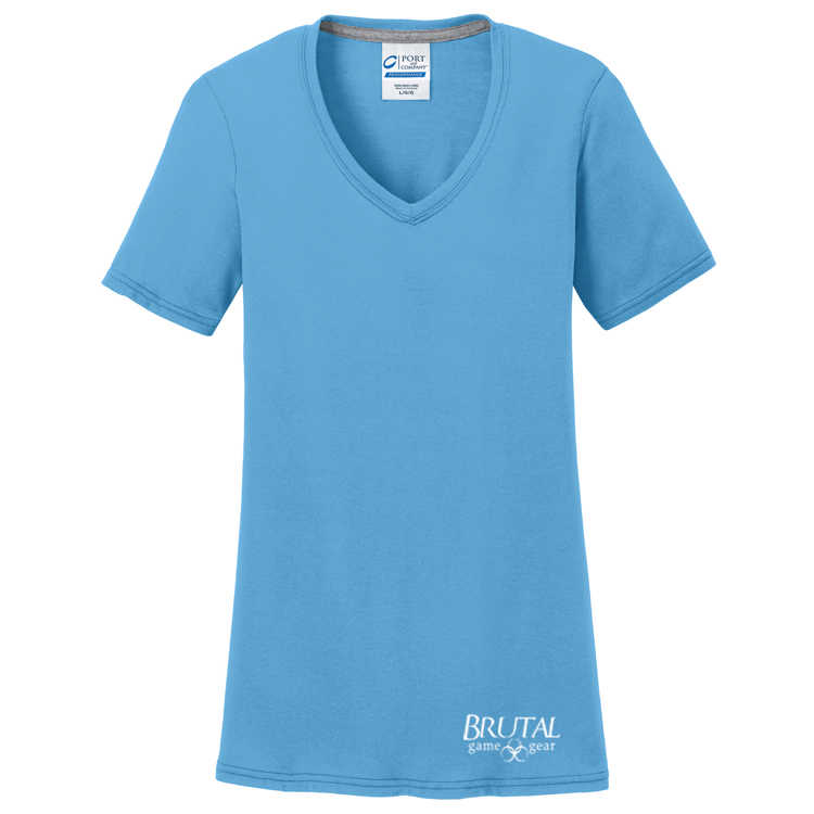 Brutal Logo Ladies VNeck Tee