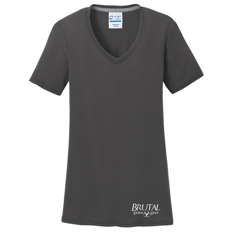 Brutal Logo Ladies VNeck Tee