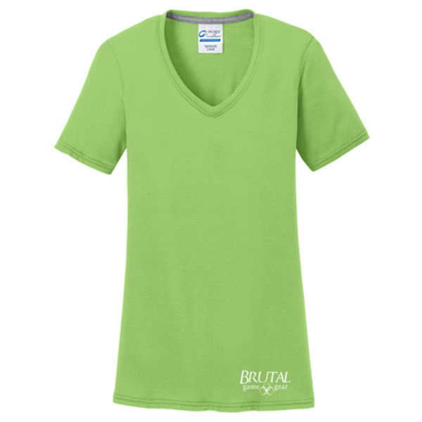 Brutal Logo Ladies VNeck Tee