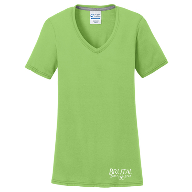 Brutal Logo Ladies VNeck Tee