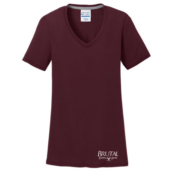 Brutal Logo Ladies VNeck Tee