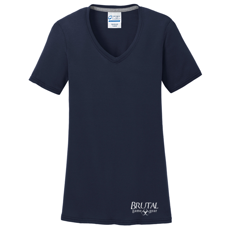 Brutal Logo Ladies VNeck Tee