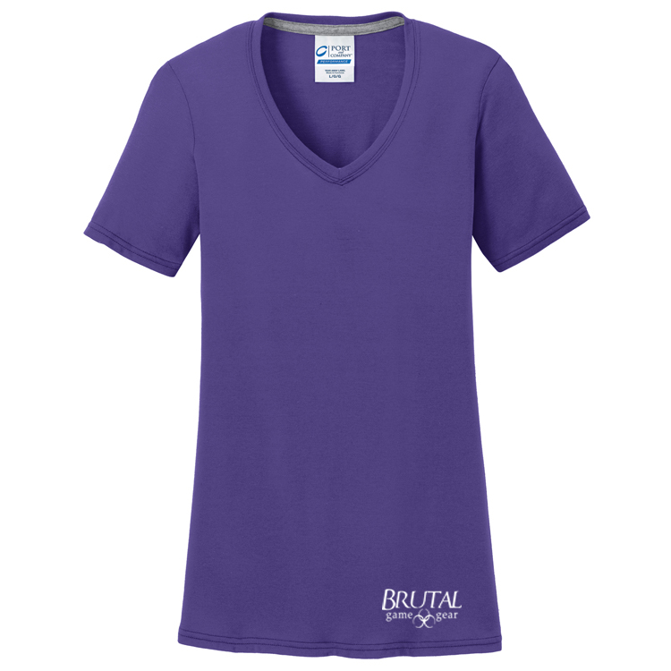 Brutal Logo Ladies VNeck Tee