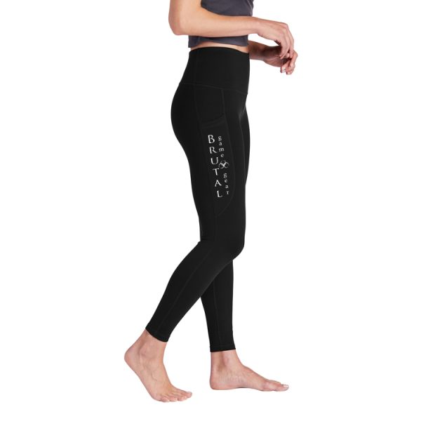 LPST891 Brutal Logo Full Length Ladies Yoga Pant