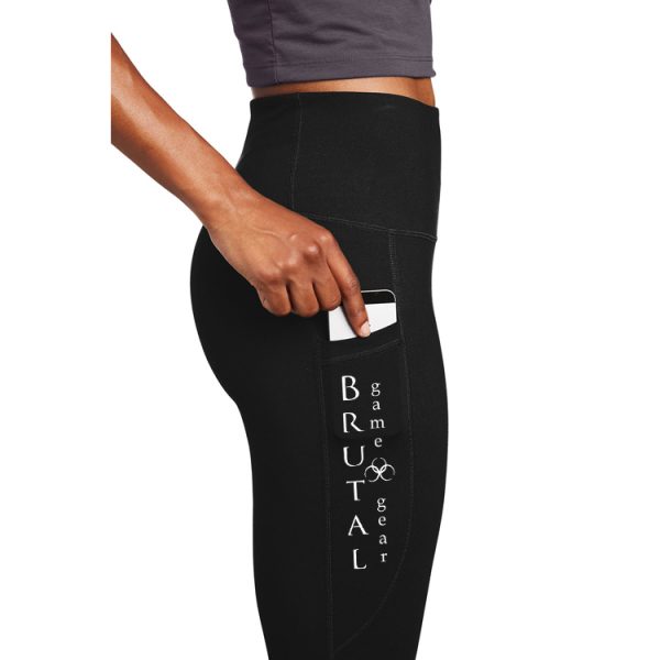 LPST891 Brutal Logo Full Length Ladies Yoga Pant