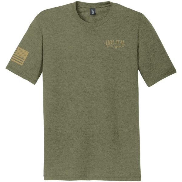USPAT1 Brutal Logo Ultrasoft Patriot Tee