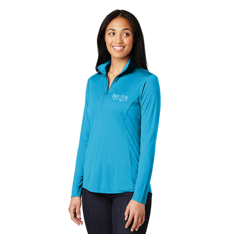 LST357 Competitor Quarter Zip Ladies Shirt