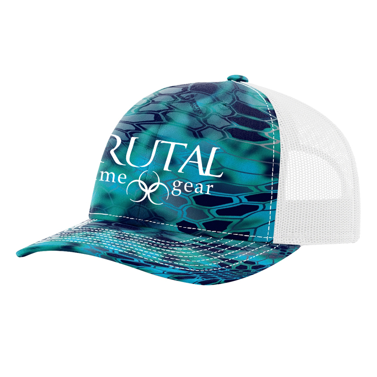 112PK Brutal Logo Kryptec Camo Snap Back