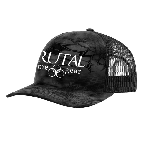 112PK Brutal Logo Kryptec Camo Snap Back