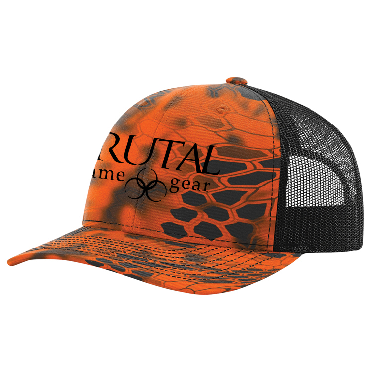 112PK Brutal Logo Kryptec Camo Snap Back