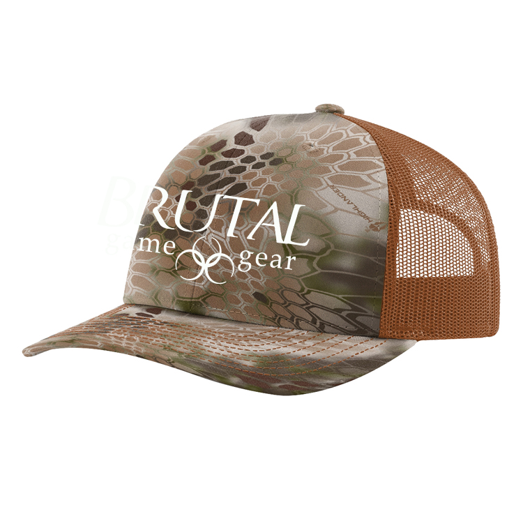 112PK Brutal Logo Kryptec Camo Snap Back