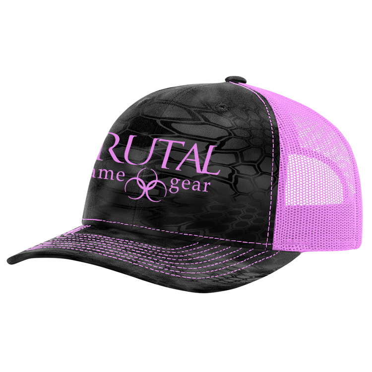 112PK Brutal Logo Kryptec Camo Snap Back