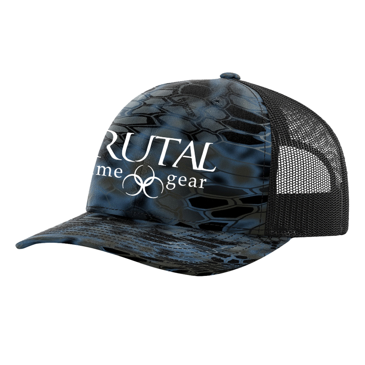 112PK Brutal Logo Kryptec Camo Snap Back