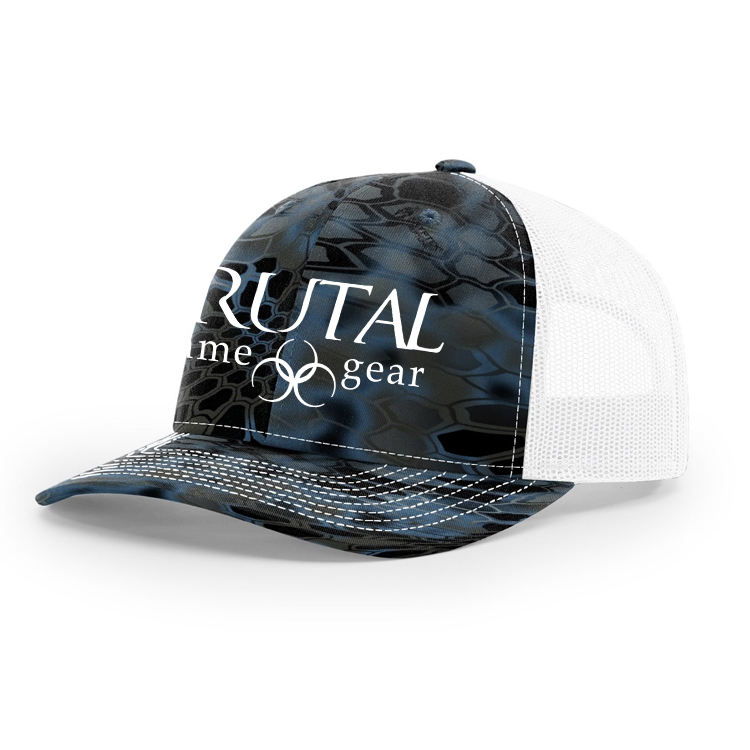 112PK Brutal Logo Kryptec Camo Snap Back