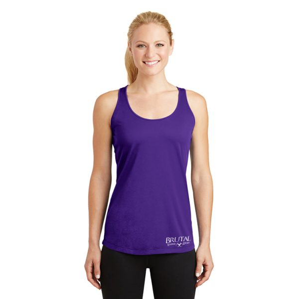 LST356 Brutal Logo Posicharge Competitor Racerback Tank