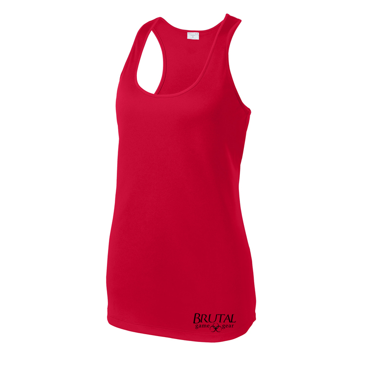 LST356 Brutal Logo Posicharge Competitor Racerback Tank