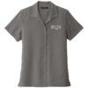LW400 Brutal Logo Ladies Short Sleeve Button Up Bowler