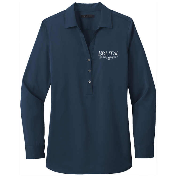 LW680 Ladies City Stretch Long Sleeve Dress Shirt