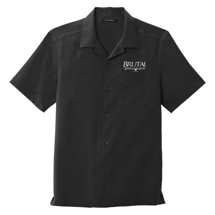 W400 Brutal Logo Short Sleeve Button Up Bowler