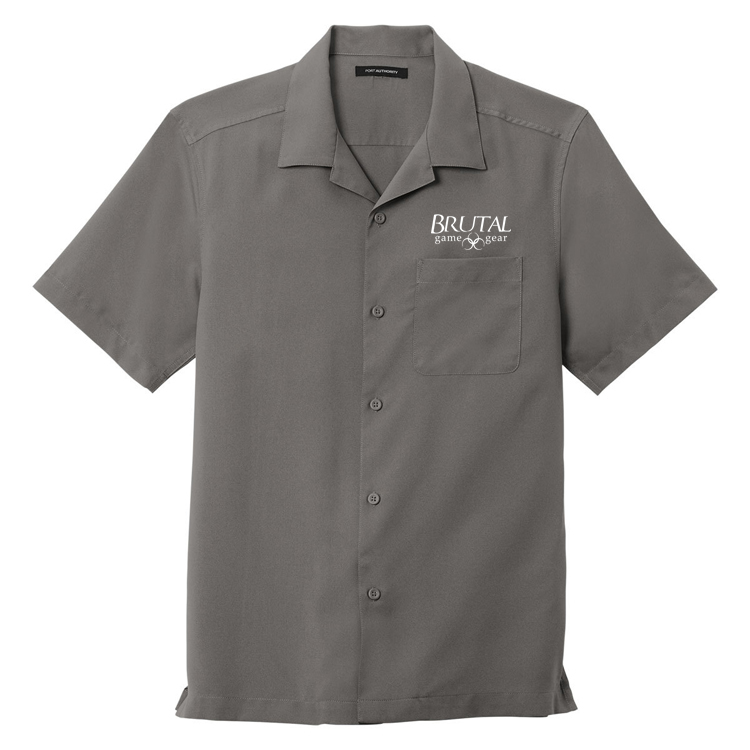 W400 Brutal Logo Short Sleeve Button Up Bowler