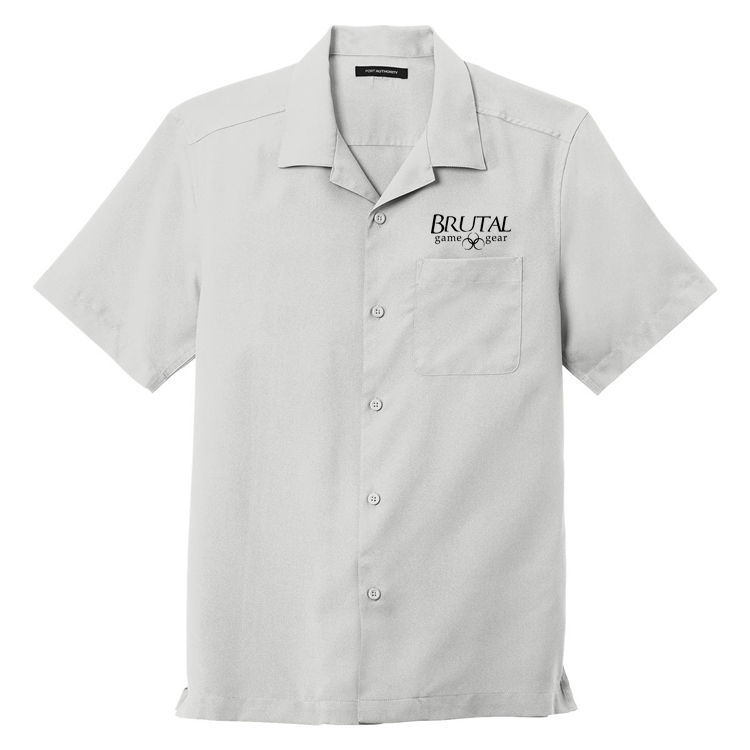 W400 Brutal Logo Short Sleeve Button Up Bowler