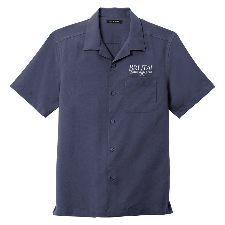 W400 Brutal Logo Short Sleeve Button Up Bowler