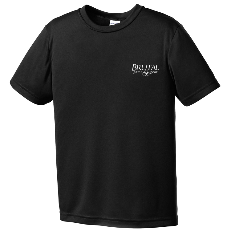 YST350 Brutal Logo Youth Posicharge Competitor Tee
