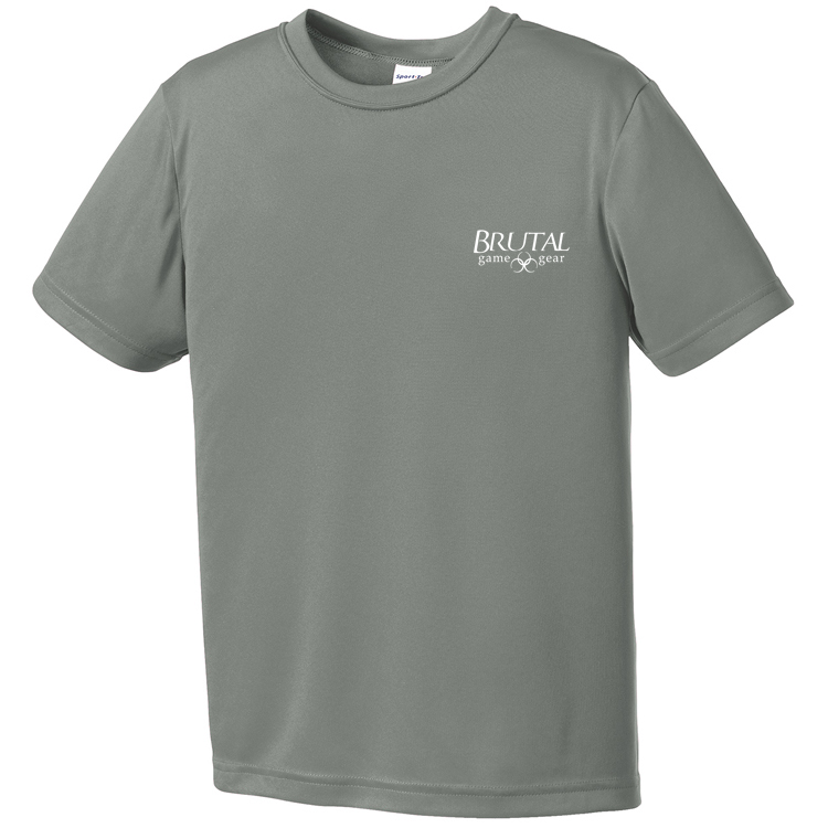 YST350 Brutal Logo Youth Posicharge Competitor Tee