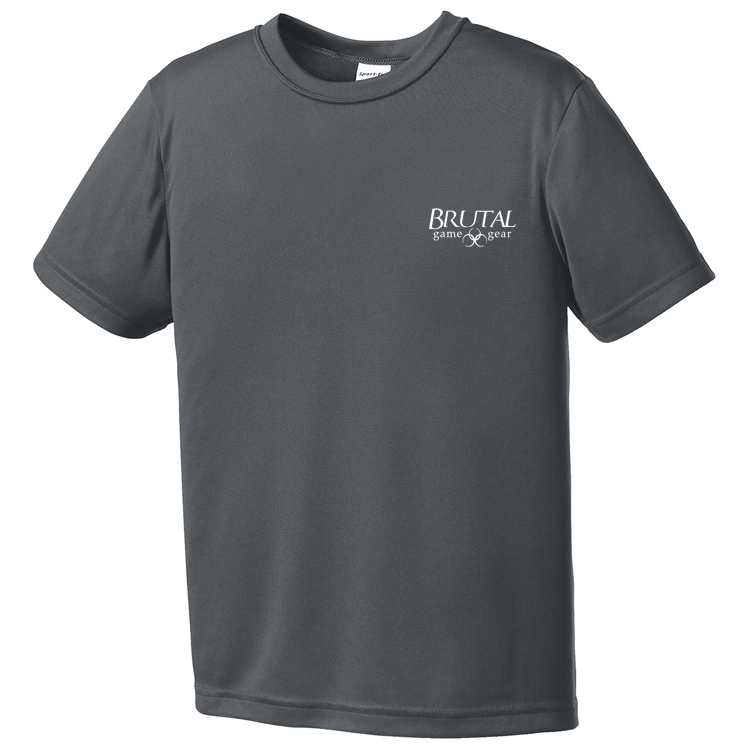 YST350 Brutal Logo Youth Posicharge Competitor Tee