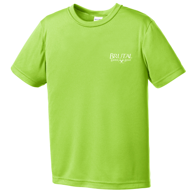 YST350 Brutal Logo Youth Posicharge Competitor Tee