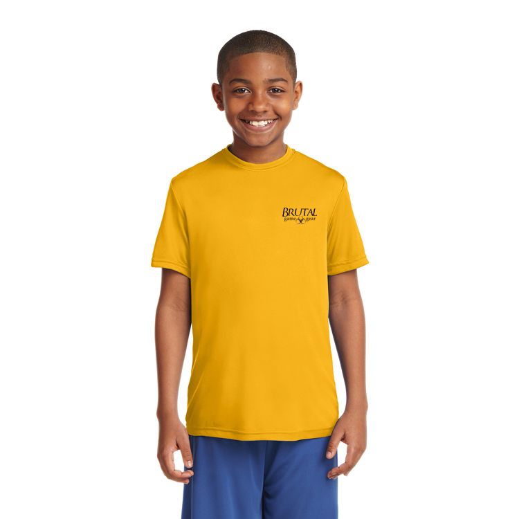 YST350 Brutal Logo Youth Posicharge Competitor Tee