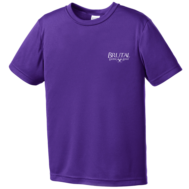 YST350 Brutal Logo Youth Posicharge Competitor Tee