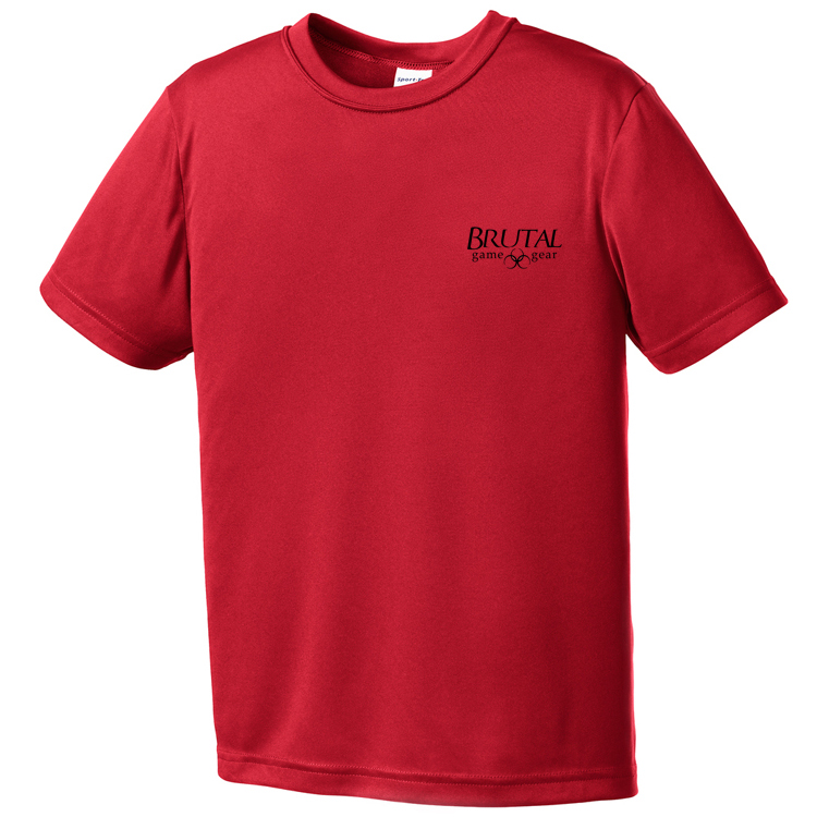 YST350 Brutal Logo Youth Posicharge Competitor Tee