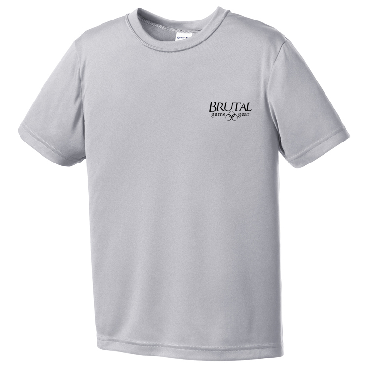 YST350 Brutal Logo Youth Posicharge Competitor Tee