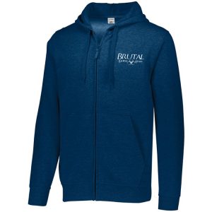 5418 Brutal Logo 60/40 Full Zip Hoodie
