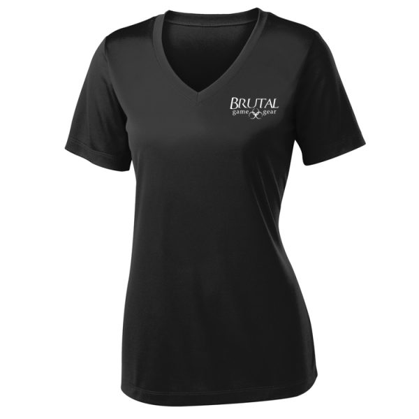 LST353 Brutal Logo Ladies PosiCharge Competitor VNeck Tee