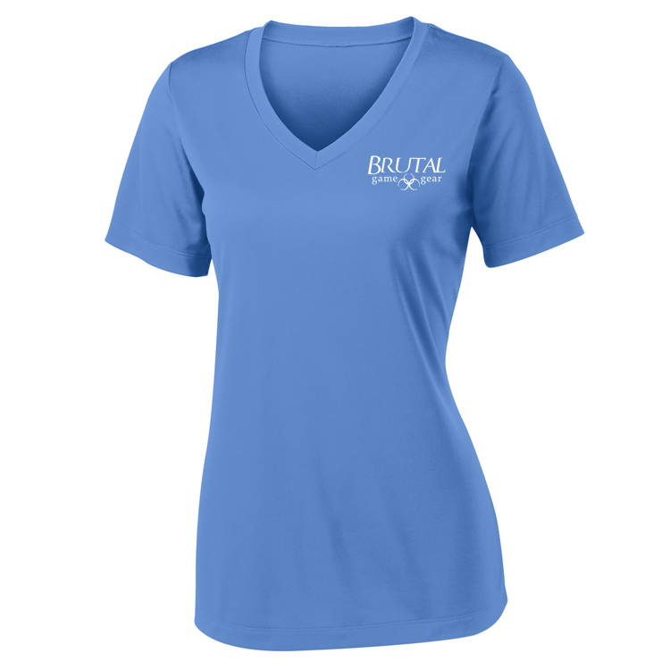 LST353 Brutal Logo Ladies PosiCharge Competitor VNeck Tee