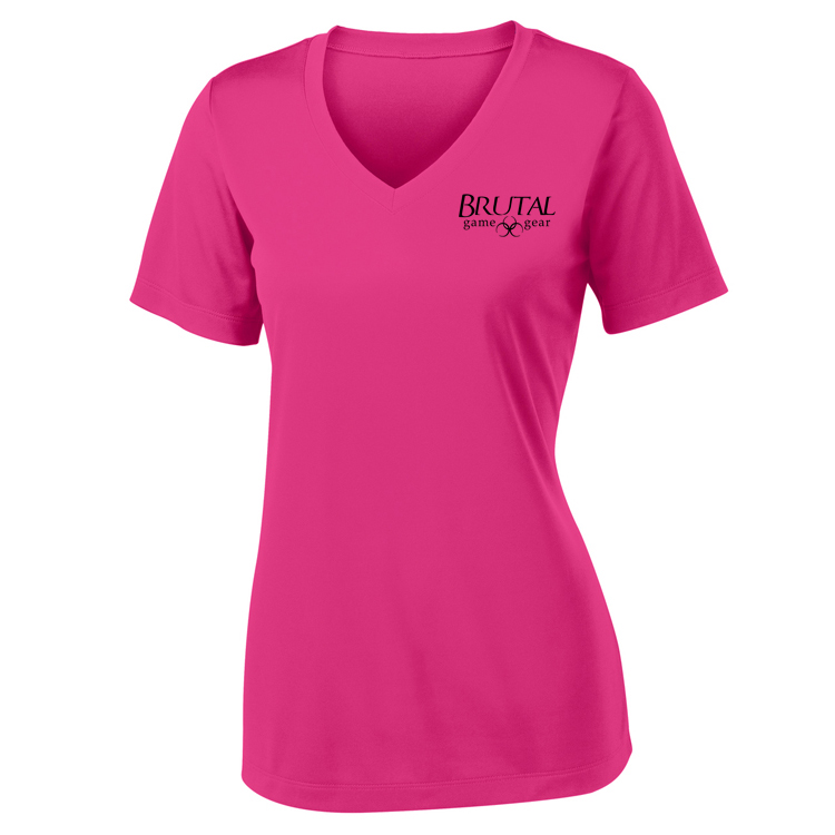 LST353 Brutal Logo Ladies PosiCharge Competitor VNeck Tee