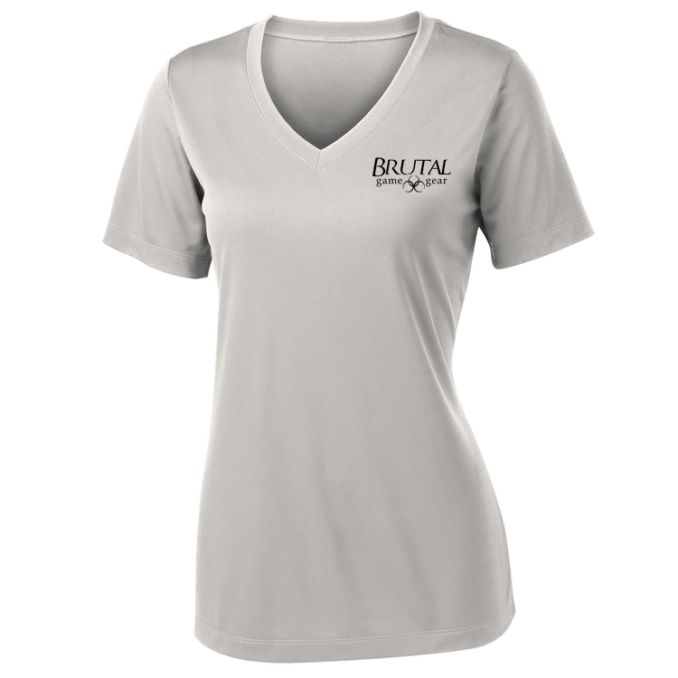 LST353 Brutal Logo Ladies PosiCharge Competitor VNeck Tee