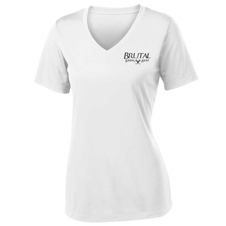 LST353 Brutal Logo Ladies PosiCharge Competitor VNeck Tee