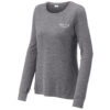 LST710 Brutal Logo Ladies Sueded Stretch Long Sleeve Shirt