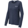 LST710 Brutal Logo Ladies Sueded Stretch Long Sleeve Shirt