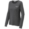 LST710 Brutal Logo Ladies Sueded Stretch Long Sleeve Shirt
