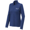 LST711 Brutal Logo Ladies Sueded Stretch Half Zip Pullover