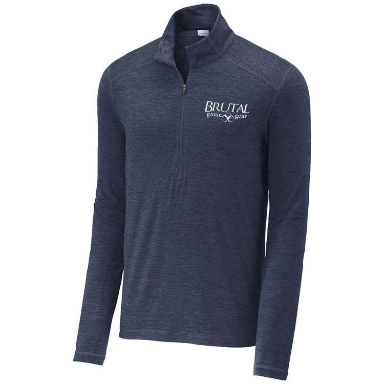 ST711 Brutal Logo Sueded Stretch Half Zip Pullover